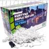 Kurtyna Sople 15m 300 LED + flash. Biały kabel