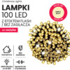 Lampki choinkowe 5m 100 LED+flash. Lampki systemowe (bez zasilacza)