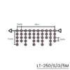 Kurtyna Sople 10m 250 LED + flash. Lampki systemowe (bez zasilacza)