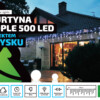 Kurtyna Sople 25m 500 LED + flash. Biały kabel Kurtyna Sople 25m 500 LED + flash. Biały kabel