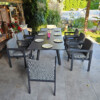 Rozkładany stół ogrodowy 150–250 – PAOLA | 6 foteli | Belgiardino