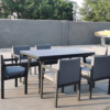 Rozkładany stół ogrodowy 150–250 – PAOLA | 6 foteli | Belgiardino