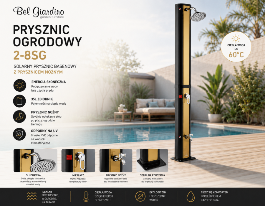 PRYSZNIC BASENOWY / OGRODOWY 2/8SG