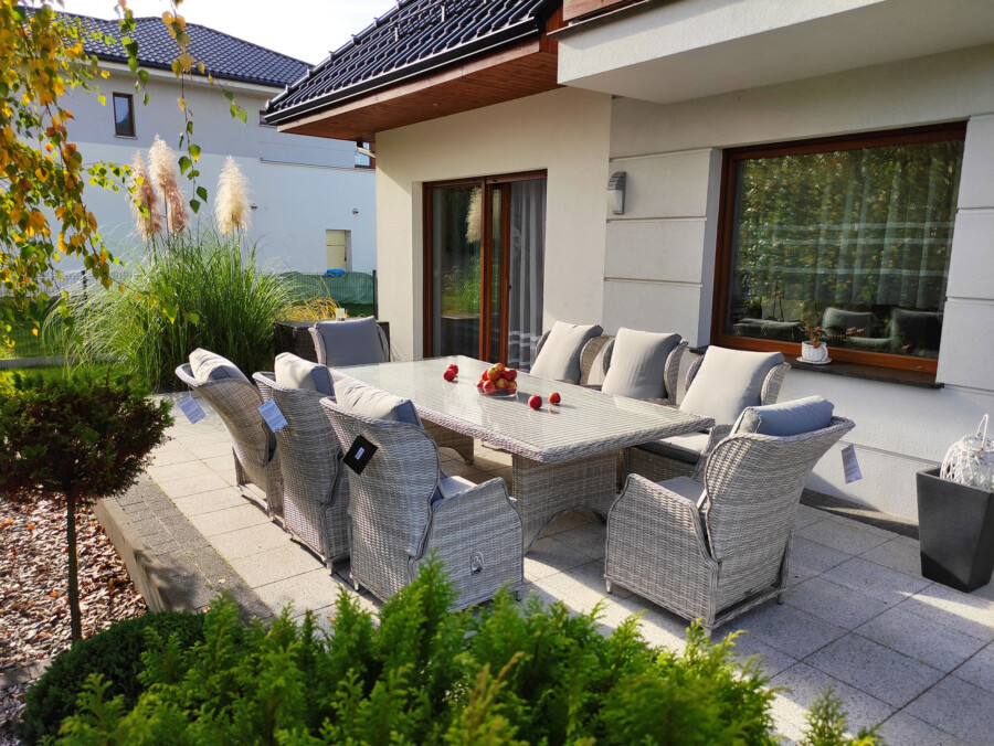 Zestaw ogrodowy KOLOSEUM 240 – stół 240x120 i 8 foteli