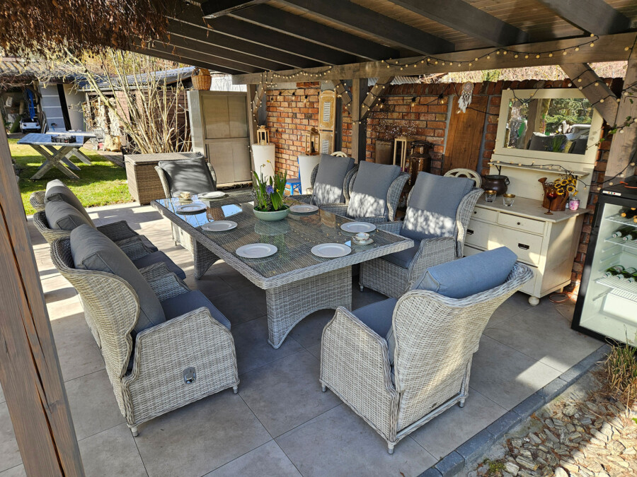 Zestaw ogrodowy KOLOSEUM 240 – stół 240x120 i 8 foteli