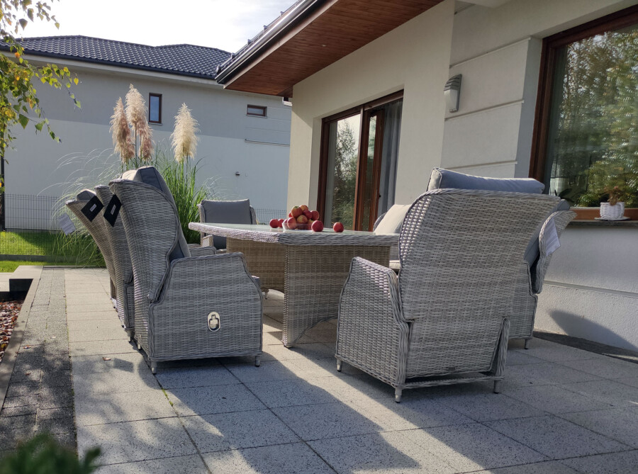 Zestaw ogrodowy KOLOSEUM 240 – stół 240x120 i 8 foteli