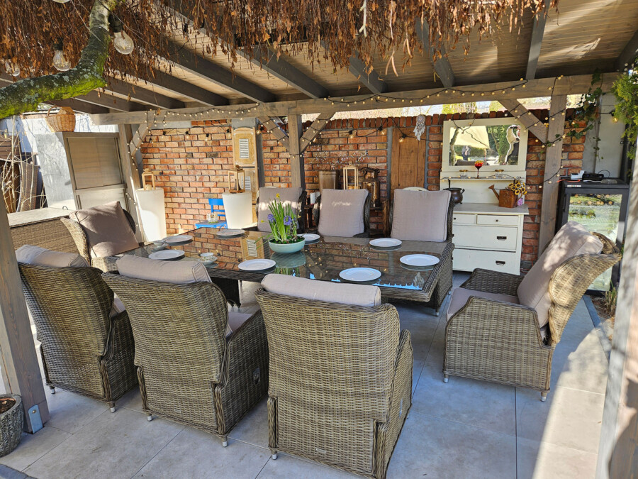 Zestaw ogrodowy KOLOSEUM 240 – stół 240x120 i 8 foteli