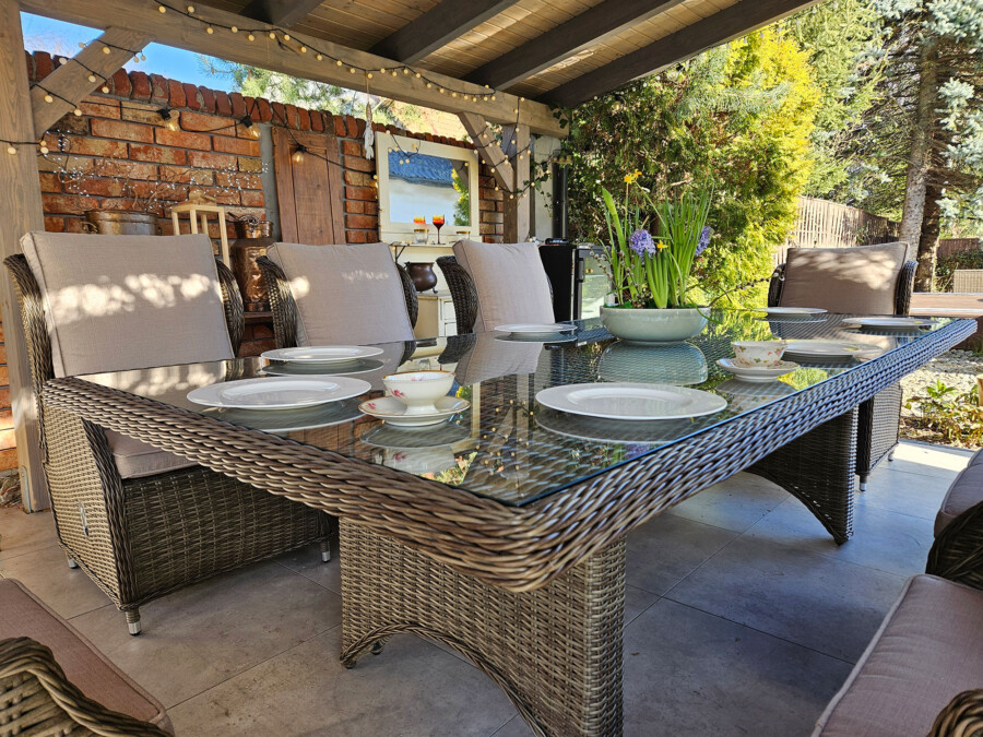 Zestaw ogrodowy KOLOSEUM 240 – stół 240x120 i 8 foteli