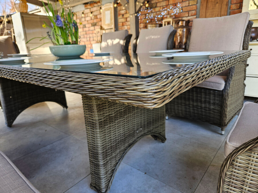 Zestaw ogrodowy KOLOSEUM 240 – stół 240x120 i 8 foteli