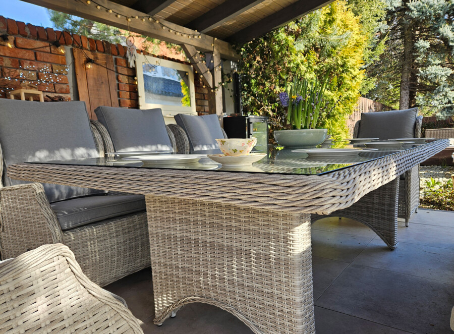 Zestaw ogrodowy KOLOSEUM 240 – stół 240x120 i 8 foteli