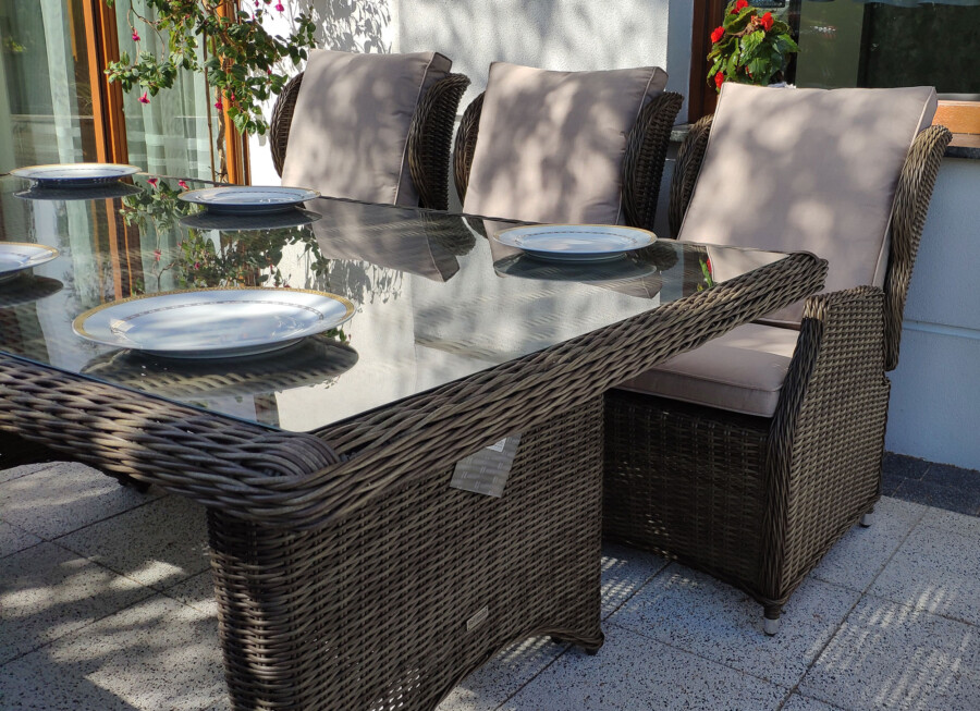 Zestaw ogrodowy KOLOSEUM 240 – stół 240x120 i 8 foteli