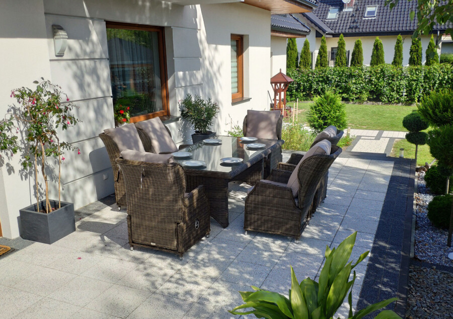 Zestaw ogrodowy KOLOSEUM 240 – stół 240x120 i 8 foteli