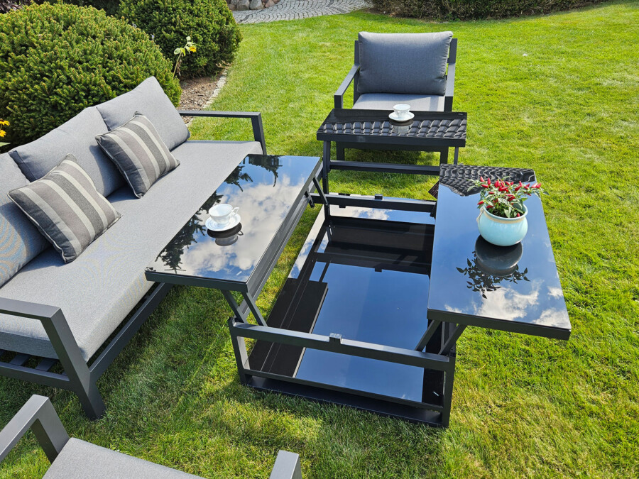 Duży zestaw kawowy aluminiowy HEMSON 3