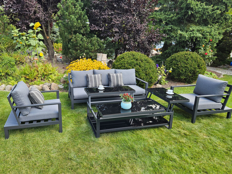 Duży zestaw kawowy aluminiowy HEMSON 3