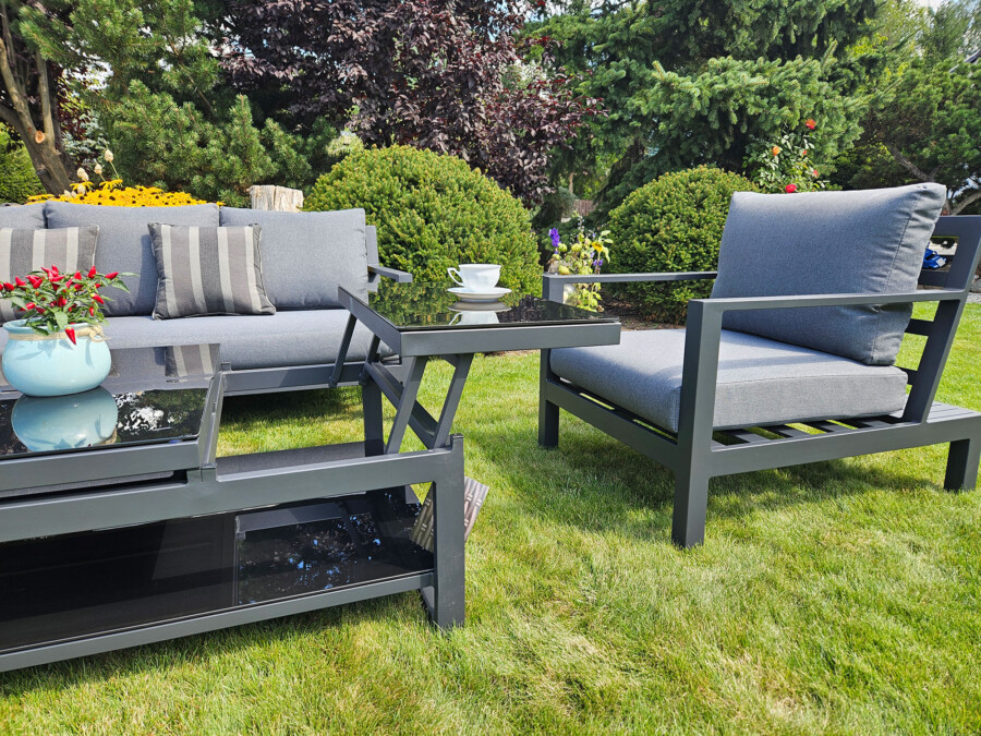 Duży zestaw kawowy aluminiowy HEMSON 3