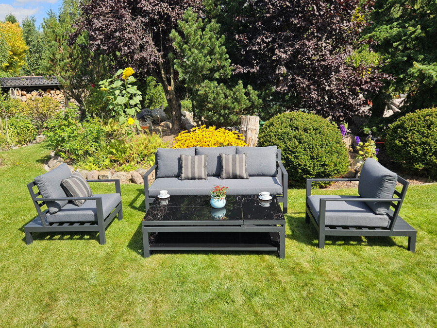 Duży zestaw kawowy aluminiowy HEMSON 3