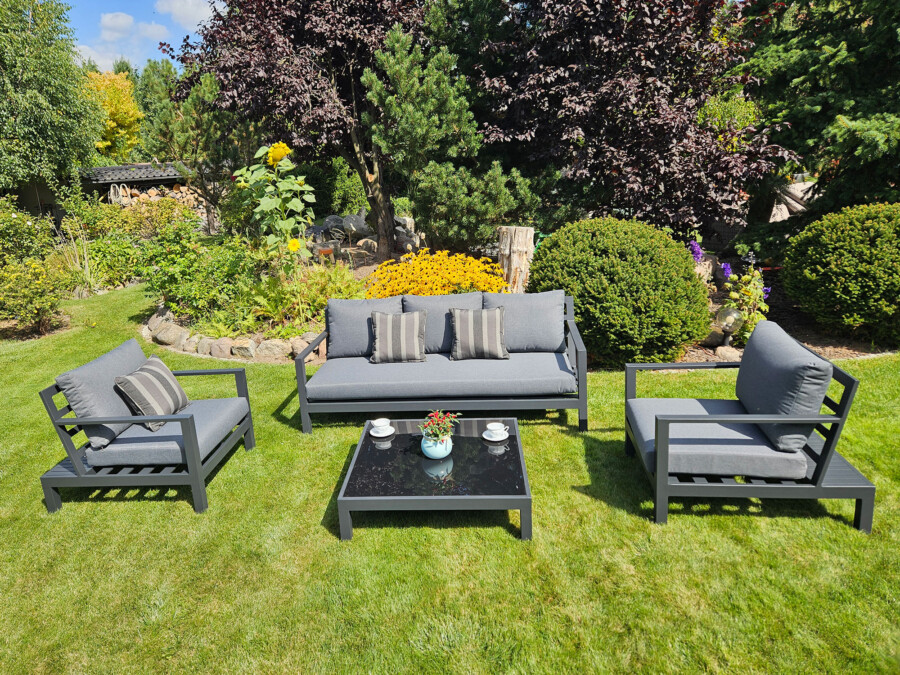 Duży zestaw kawowy aluminiowy HEMSON 3