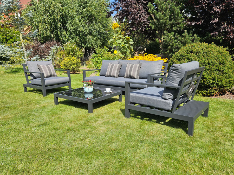 Duży zestaw kawowy aluminiowy HEMSON 3