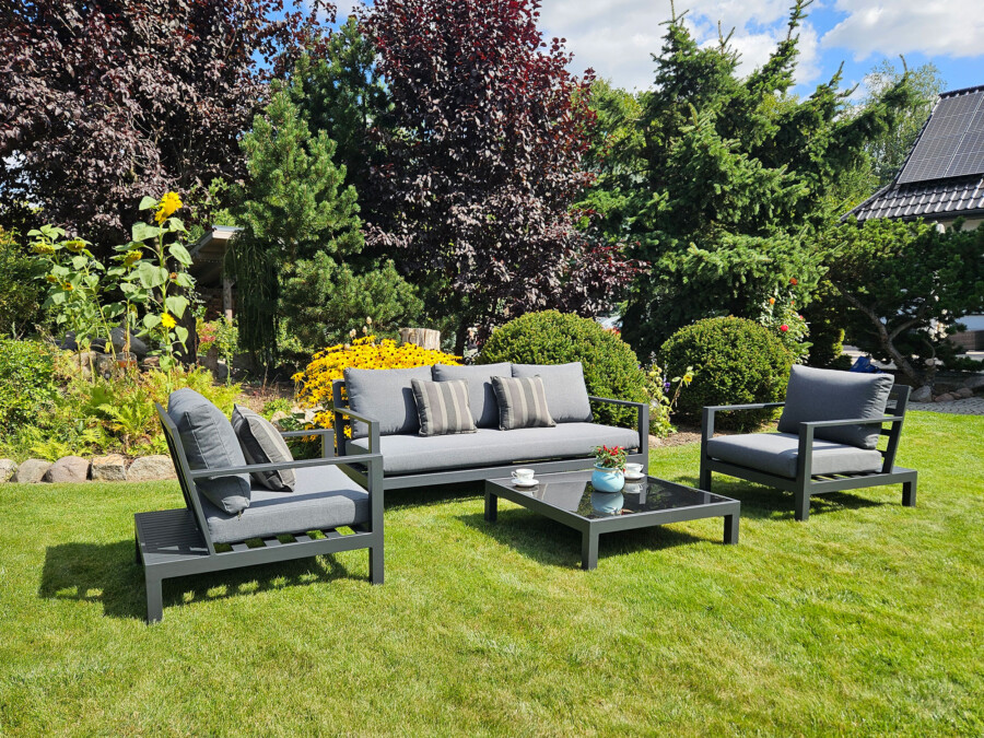 Duży zestaw kawowy aluminiowy HEMSON 3