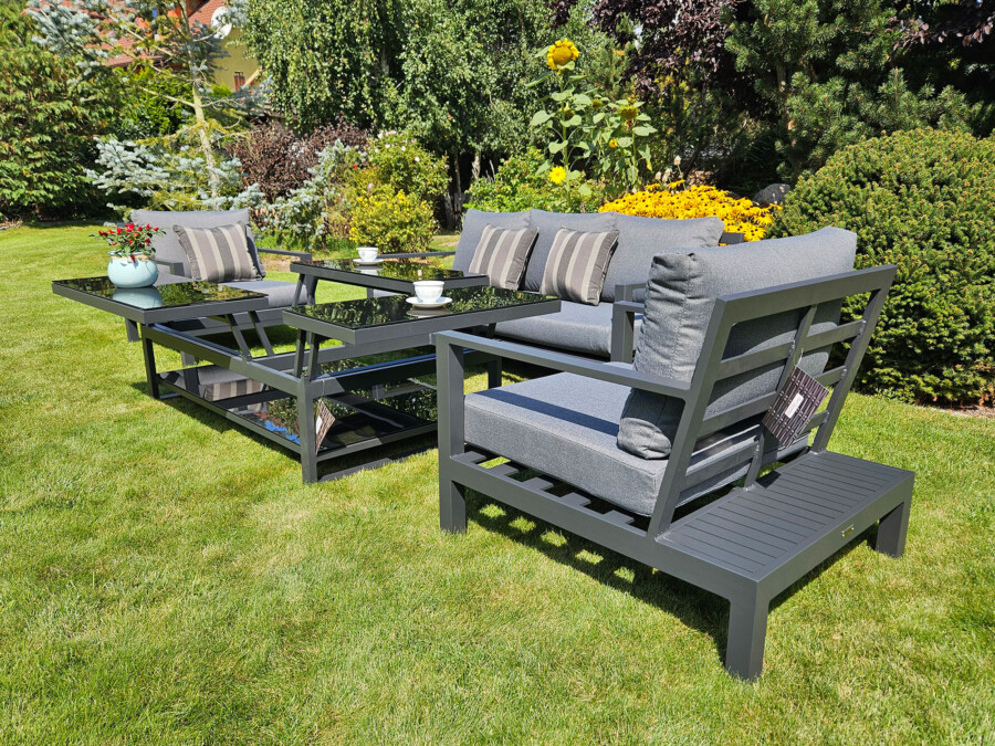 Duży zestaw kawowy aluminiowy HEMSON 3