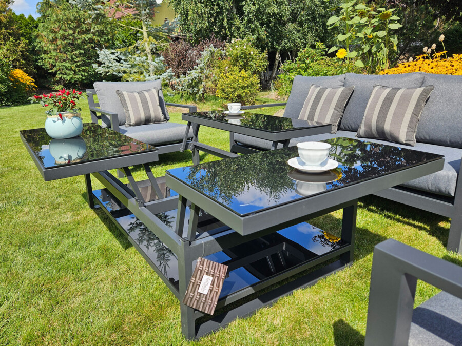 Duży zestaw kawowy aluminiowy HEMSON 3