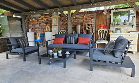 Duży zestaw kawowy aluminiowy HEMSON 3