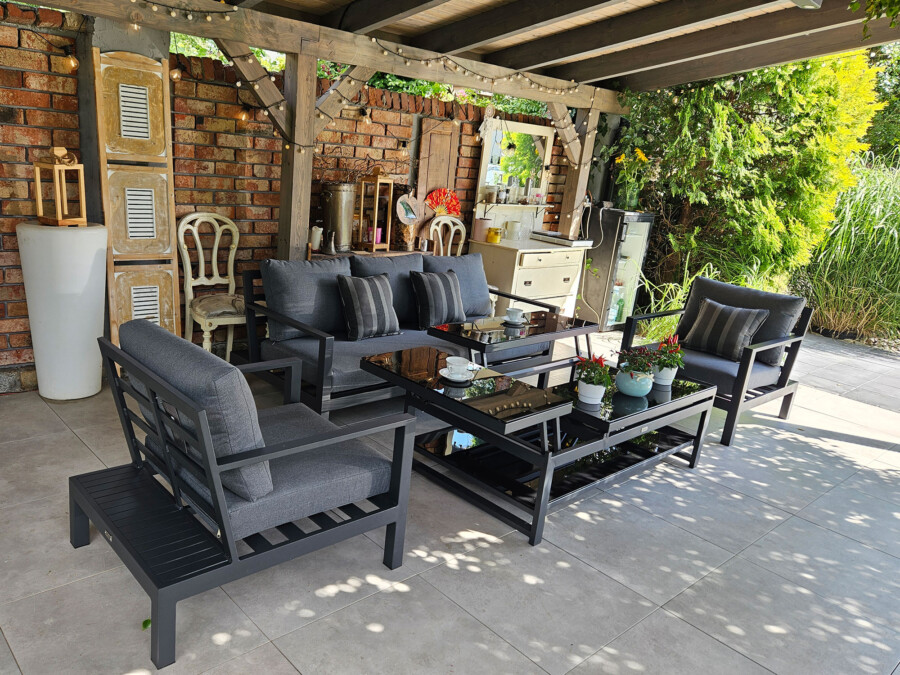 Duży zestaw kawowy aluminiowy HEMSON 3