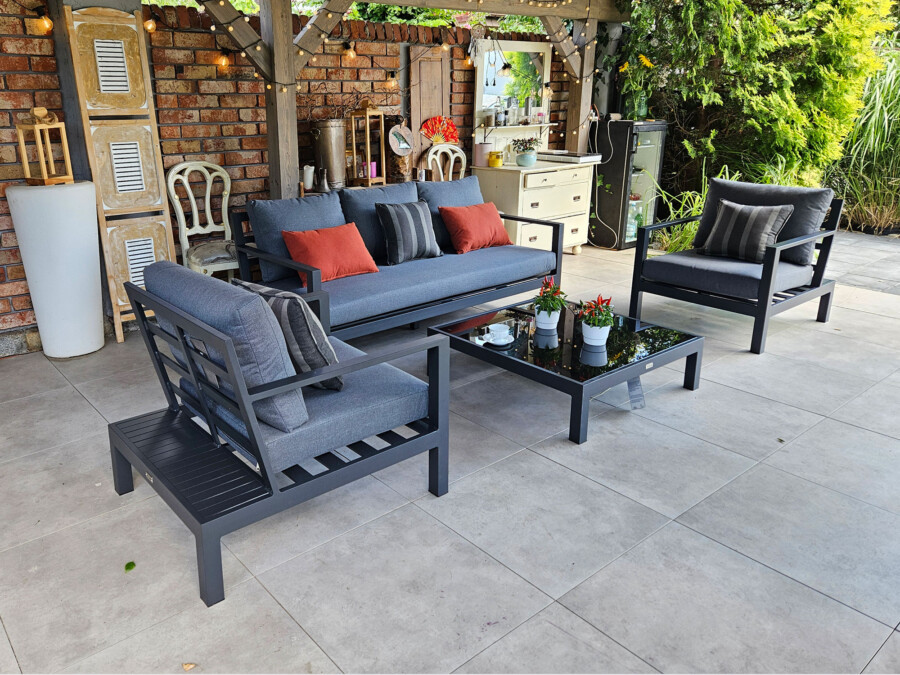 Duży zestaw kawowy aluminiowy HEMSON 3