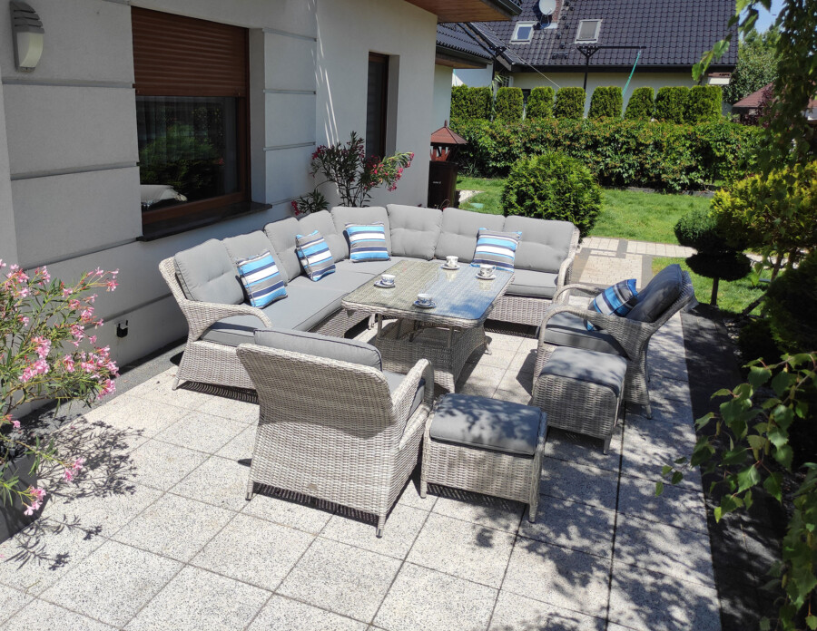 PODNÓŻEK z technorattanu POSEJDON/NEPTUN