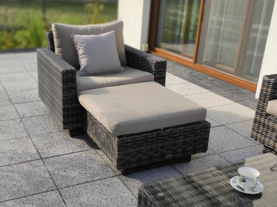 PODNÓŻEK z technorattanu do zestawu z serii CALABRIA / CAMPANIA