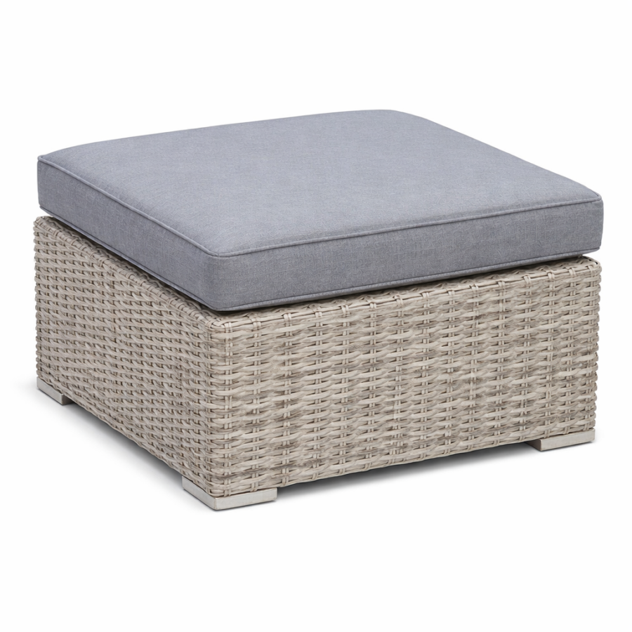 Podnóżek ogrodowy MONZA z technorattanu do zestawu wypoczynkowego