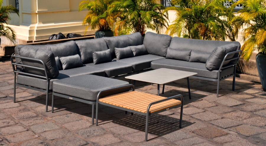 Zestaw narożny aluminiowy MORETI